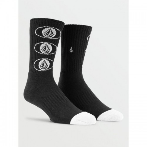 Volcom VIBES SOCKS PR  BLACK ON BLACK O/S