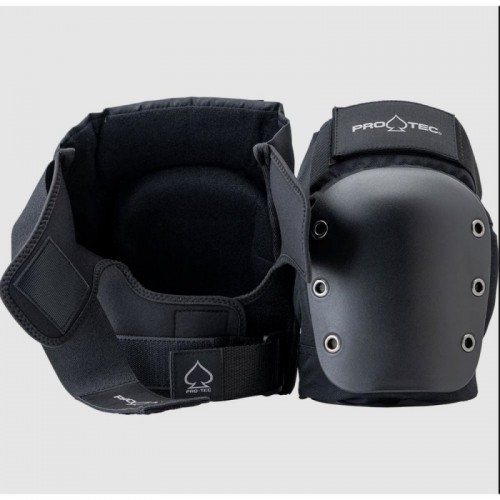 Pro-Tec Pads. Street Knee/Elbow Pad Set Open Black L ADULT