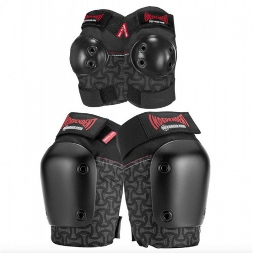 187 x Independent Killer Pads Adult Combo Pack Knee & Elbow Black XS ADULT