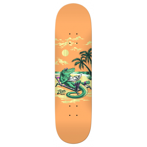 REAL DECK ZION SUNNY DAZE ORANGE 8.25 X 32