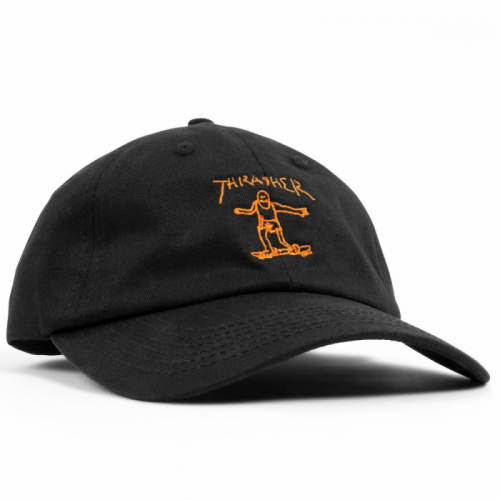 THRASHER CAP GONZ LOGO OLD TIMER BLACK ORANGE