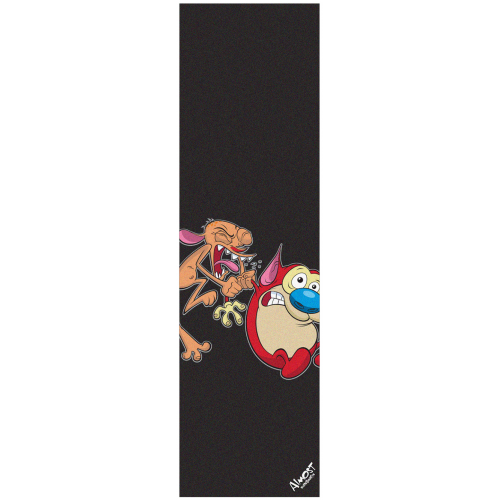 ALMOST GRIP PLAQUE REN & STIMPY FREAKING 9 X 33 MULTI