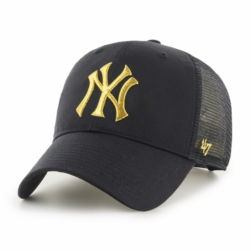 47 CAP MLB NEW YORK YANKEES BRANSON METALLIC MVP BLACK