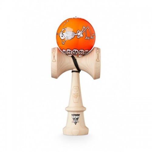 KROM Kendama JODY BARTON - SKELETONS ORANGE